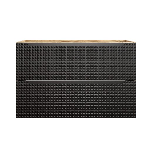 Comad Luxor Black Szafka podumywalkowa 90 cm 2 szuflady 82-90-2S