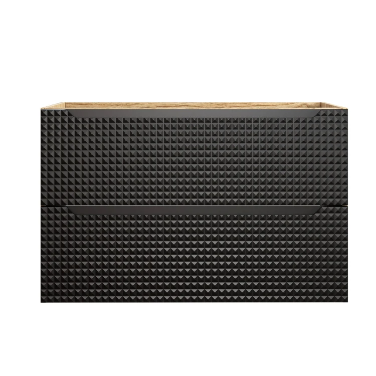 Comad Luxor Black Szafka podumywalkowa 90 cm 2 szuflady 82-90-2S