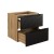 Comad Luxor Black Szafka podumywalkowa 80 cm 2 szuflady 82-80-2S