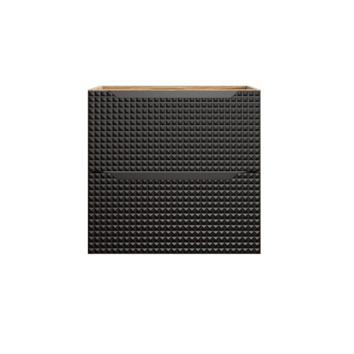Comad Luxor Black Szafka podumywalkowa 70 cm 2 szuflady 82-70-2S