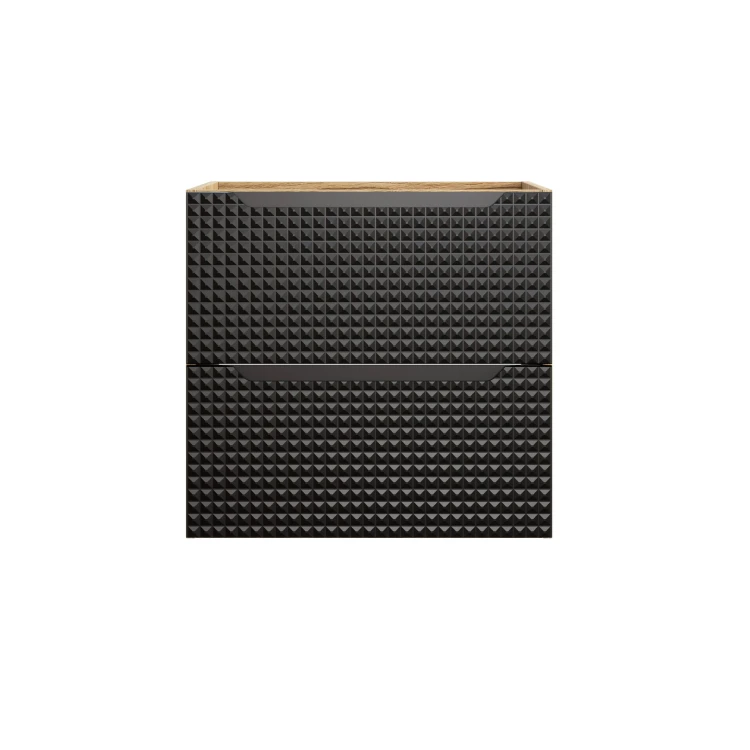 Comad Luxor Black Szafka podumywalkowa 70 cm 2 szuflady 82-70-2S