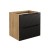Comad Luxor Black Szafka podumywalkowa 70 cm 2 szuflady 82-70-2S