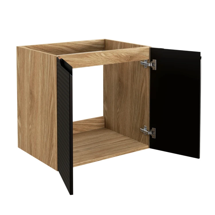 Comad Luxor Black Szafka podumywalkowa 60 cm 2 Drzwi 82-60-2D