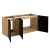 Comad Luxor Black Szafka podumywalkowa 120 cm 3 Drzwi  82-120-3D