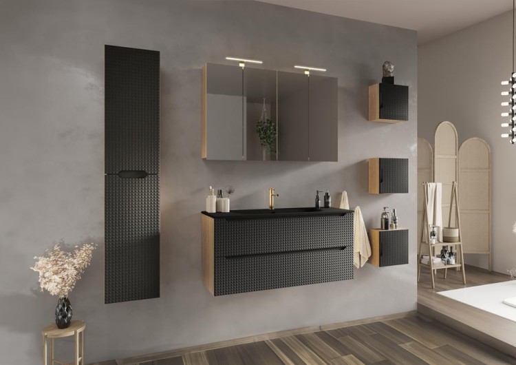 Comad Luxor Black Szafka Pod Blat 40 cm 1 Drzwi  81-40-1D