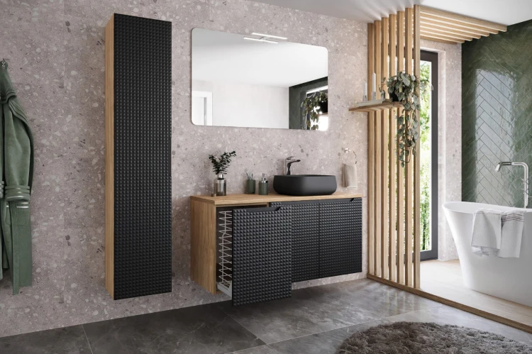 Comad Luxor Black 81-30-1D Szafka Pod Blat 30 cm 1 Drzwi  81-30-1D
