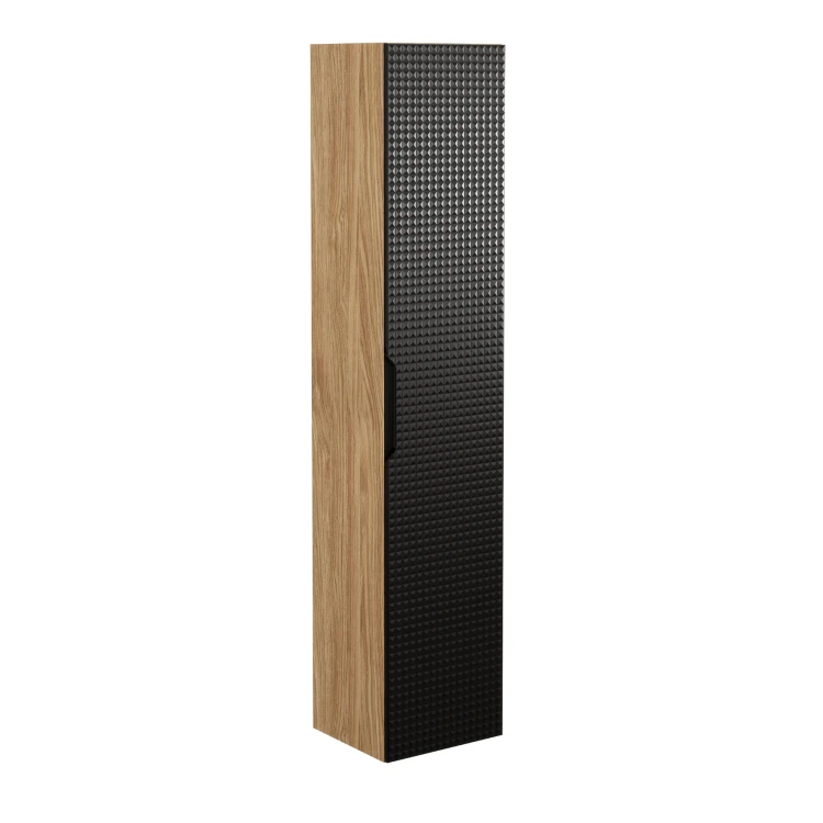 Comad LUXOR BLACK Szafka Wysoka 1 Drzwi  80-01-1D
