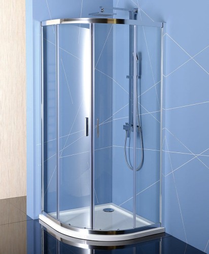 EASY kabina prysznicowa półokrągła 800x800mm, L/R, szkło czyste EL2515