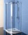 EASY kabina prysznicowa półokrągła 800x800mm, L/R, szkło czyste EL2515
