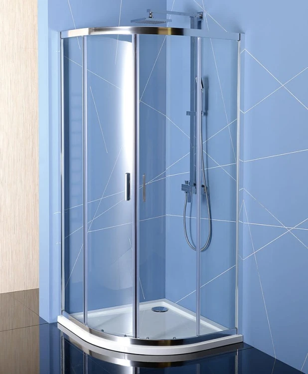 EASY kabina prysznicowa półokrągła 800x800mm, L/R, szkło czyste EL2515