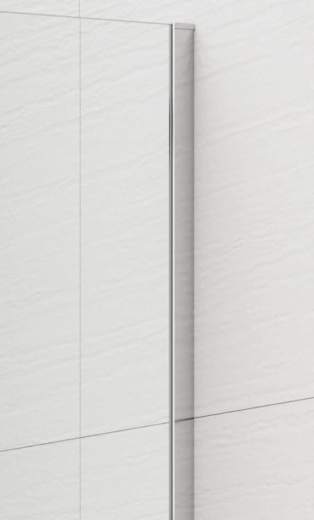 ESCA CHROME jednoczęściowa kabina przysznicowa Walk-In, montaż przy ścianie, szkło czyste, 1000 mm