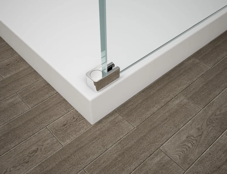 ESCA CHROME jednoczęściowa kabina przysznicowa Walk-In, montaż przy ścianie, szkło czyste, 1000 mm