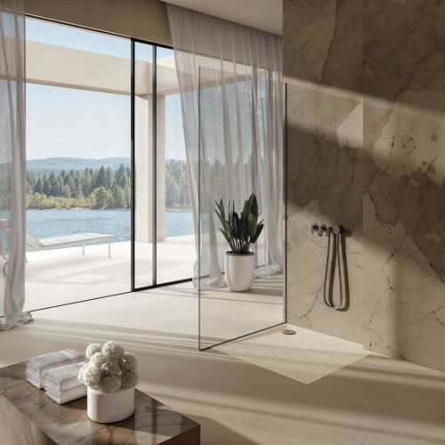 Schedline Libra Cashmere Stone brodzik kwadratowy 80x80 cm 3SP.L1K-8080/PK/ST
