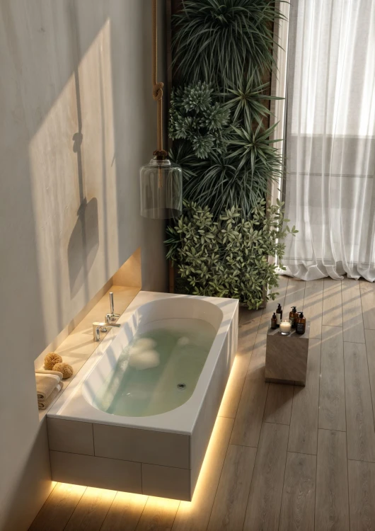 Schedline Celicia Set wanna 180x80cm z nośnikiem 3WST.CS1P-18080