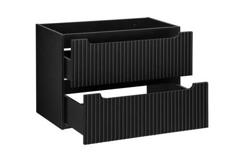 COMAD Nova Black Szafka pod umywalkę 60cm 2 szuflady D2 82-60-2S