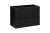 COMAD Nova Black Szafka pod umywalkę 60cm 2 szuflady D2 82-60-2S