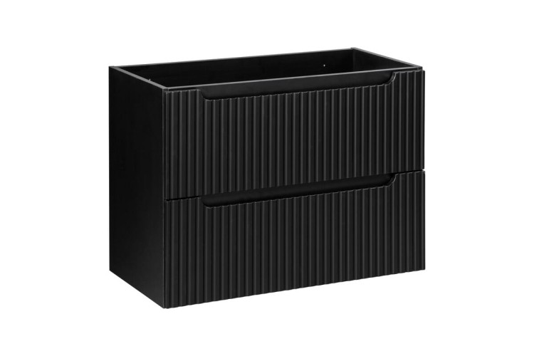 COMAD Nova Black Szafka pod umywalkę 60cm 2 szuflady D2 82-60-2S