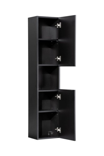 COMAD Nova Black Szafka wysoka 2 drzwi 80-03-2D(W80-02D)