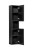 COMAD Nova Black Szafka wysoka 2 drzwi 80-03-2D(W80-02D)