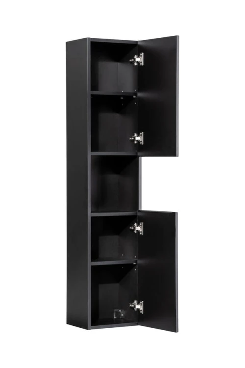 COMAD Nova Black Szafka wysoka 2 drzwi 80-03-2D(W80-02D)