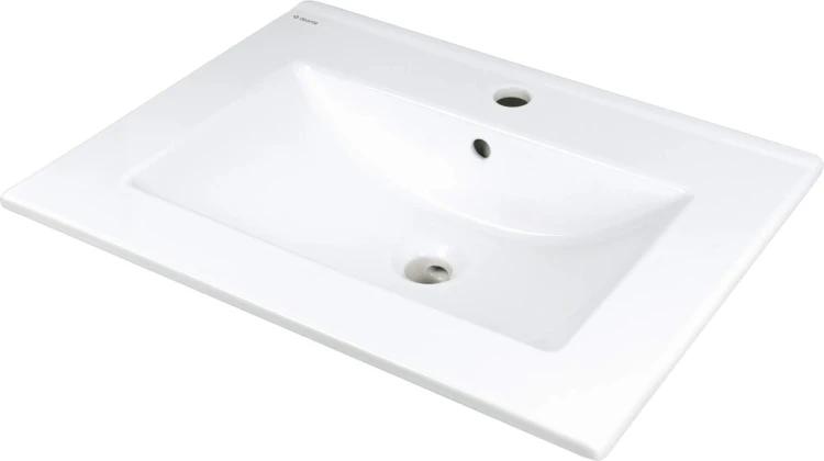 Deante Tubo Umywalka ceramiczna wpuszczana z miejscem na baterię CTU_646M