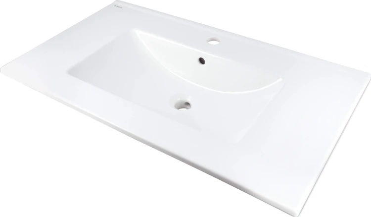 Deante Tubo Umywalka ceramiczna wpuszczana z miejscem na baterię CTU_648M