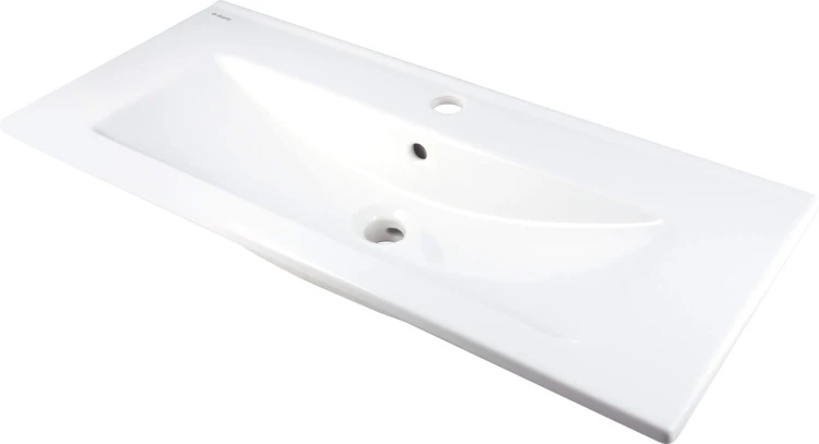 Deante Tubo Umywalka ceramiczna wpuszczana z miejscem na baterię CTU_638M