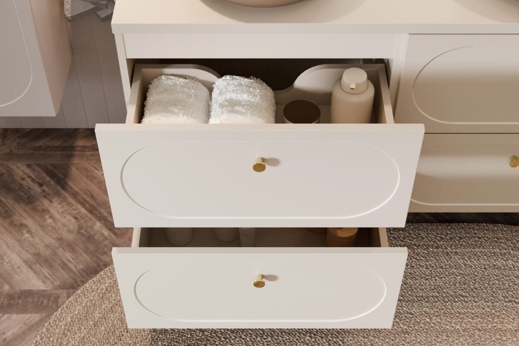 Comad Szafka pod umywalkę 60cm 2 szuflady DONNA SAND 82-60-46-2S