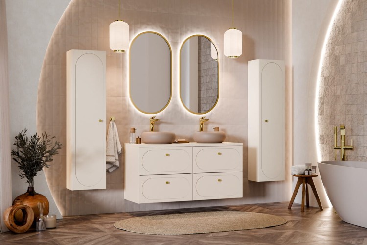 Comad Szafka pod umywalkę 60cm 2 szuflady DONNA SAND 82-60-46-2S