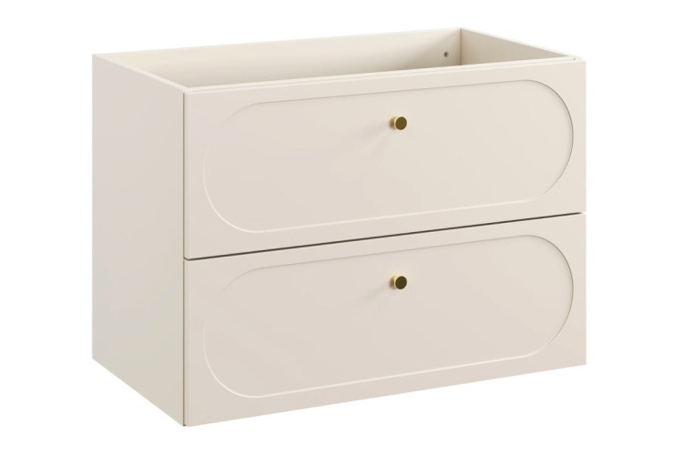Comad Szafka pod umywalkę 80 cm 2 szuflady DONNA SAND 82-80-46-2S