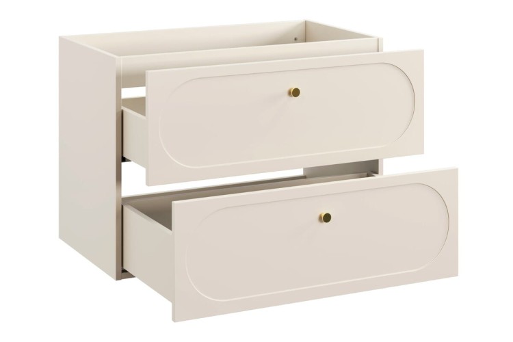 Comad Szafka pod umywalkę 80 cm 2 szuflady DONNA SAND 82-80-46-2S
