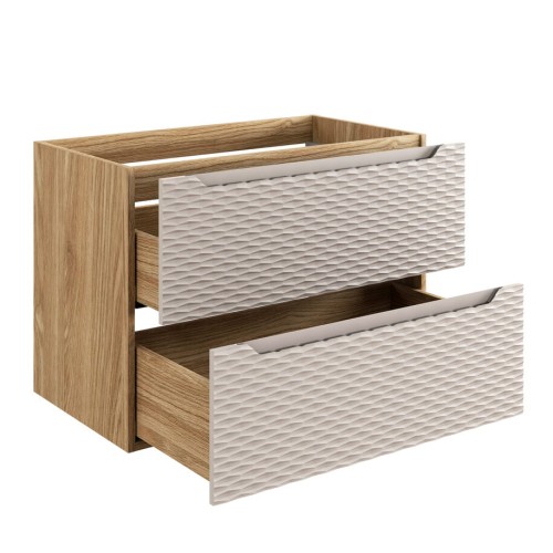 Comad Szafka pod umywalkę 90cm 2 szuflady  OCEAN BEIGE 82-90-2S