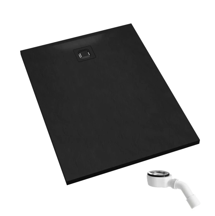Schedpol Majestic Black Stone (czarny kamień) brodzik 90x120 cm 3.3517/C/ST-M6/C