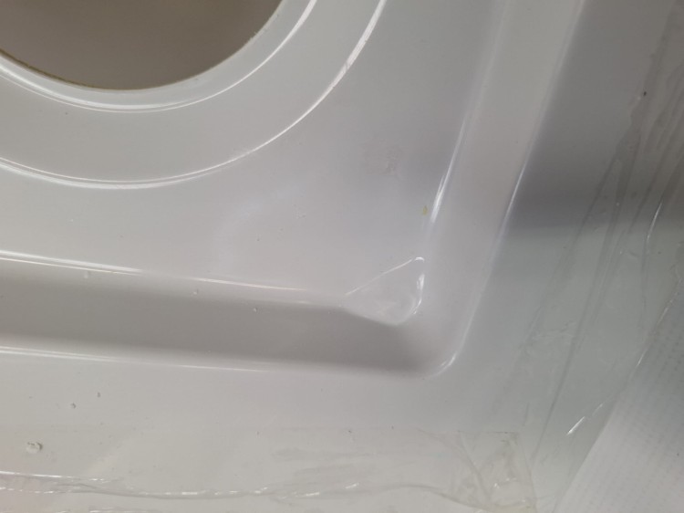 Wyprzedaż Schedpol  brodzik pieciokątny 80x80x12 cm Wyrób II gatunek - IBS717