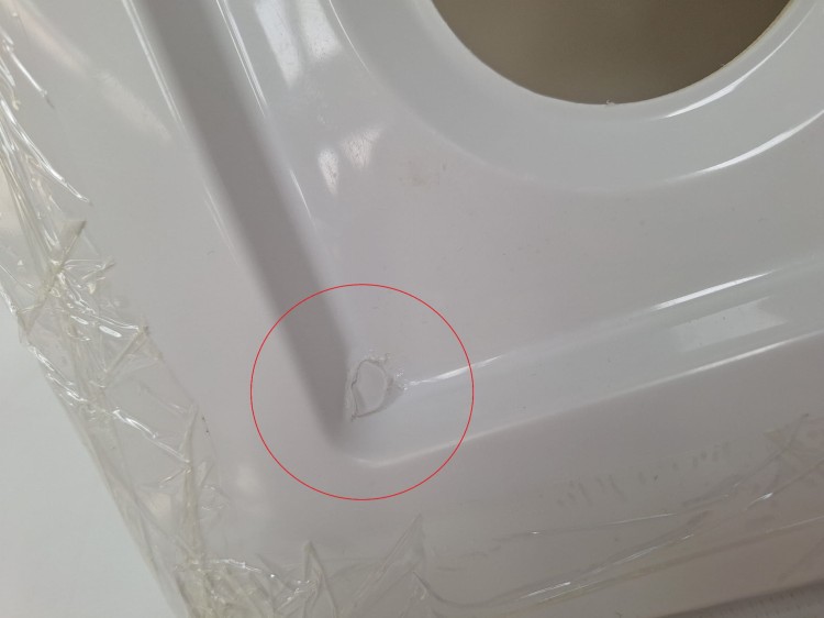 Wyprzedaż Schedpol  brodzik pieciokątny 80x80x12 cm Wyrób II gatunek - IBS693