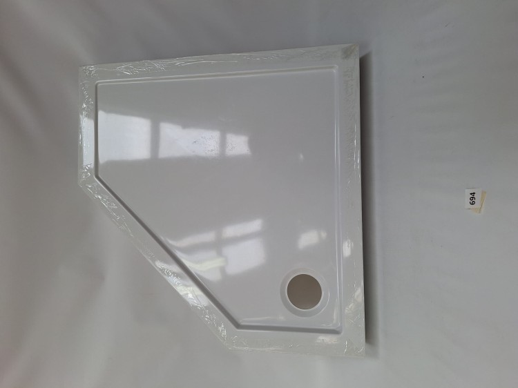 Wyprzedaż Schedpol  brodzik pieciokątny 80x80x12 cm Wyrób II gatunek - IBS694