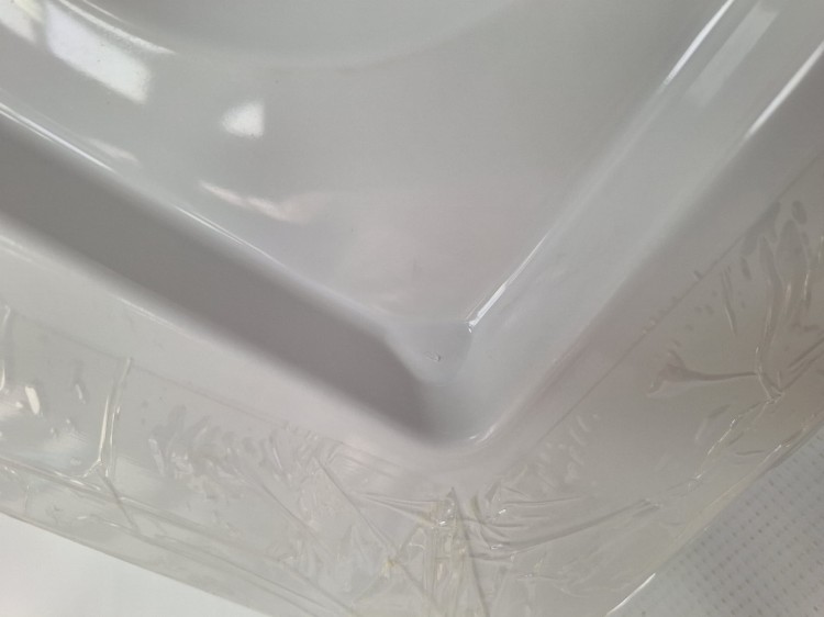 Wyprzedaż Schedpol  brodzik pieciokątny 80x80x12 cm Wyrób II gatunek - IBS698