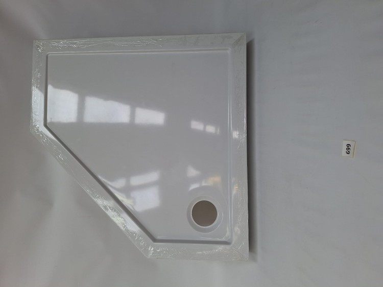 Wyprzedaż Schedpol  brodzik pieciokątny 80x80x12 cm Wyrób II gatunek - IBS699