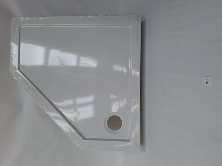 Wyprzedaż Schedpol  brodzik pieciokątny 80x80x12 cm Wyrób II gatunek - IBS703