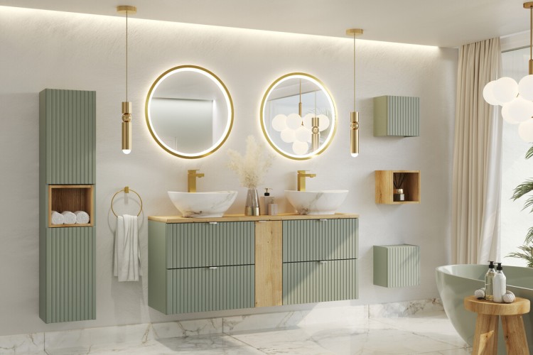 Comad Szafka Górna Qubik 30x30cm 1 Drzwi LINE REED GREEN D 83-30-1DQ