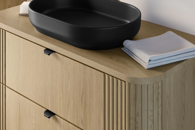 Comad Szafka pod umywalkę 100cm 2 szuflady OVALIA CREMONA 82-100-46-2S
