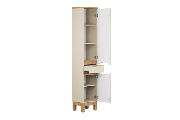 Comad Szafka wysoka 2 drzwi 1 szuflada BALI CASHMERE 80-35-2D1S