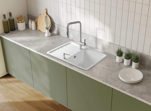 Deante Zlewozmywak ceramiczny 1-komorowy z ociekaczem  ZCM_6113