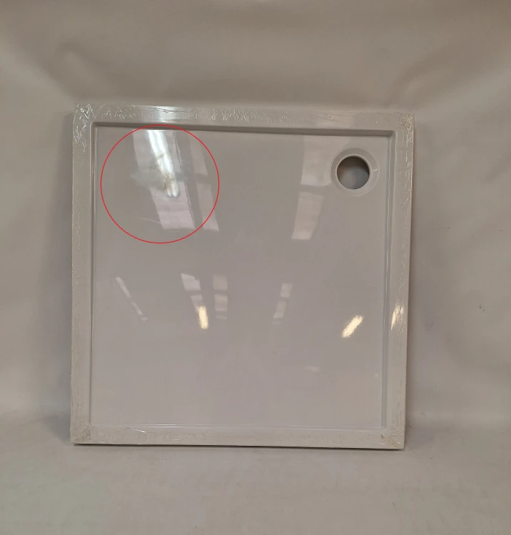 Wyprzedaż SCHEDPOL brodzik kompozytowy kwadratowy 90 cm Wyrób II gatunek - IBS761