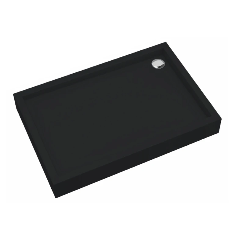 Schedpol Medium Black Mat brodzik prostokątny 90x120 cm 3.4747/C/MG