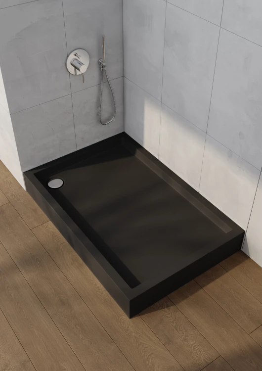 Schedpol Medium Black Mat brodzik prostokątny 90x120 cm 3.4747/C/MG