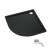 Schedpol Caspar New Black Mat brodzik półokrągły 80x80 cm 3.2333/C/MG