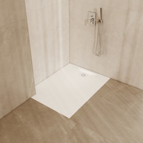 Schedline Magnific White Stone Brodzik biały kamień prostokątny 80x100 cm 3SP.M1P-80100/B/ST-M9/B/ST