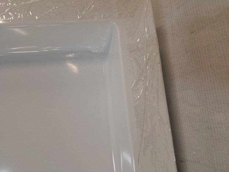 Wyprzedaż SCHEDPOL brodzik półokrągły 90 cm Wyrób II gatunek - IBS915
