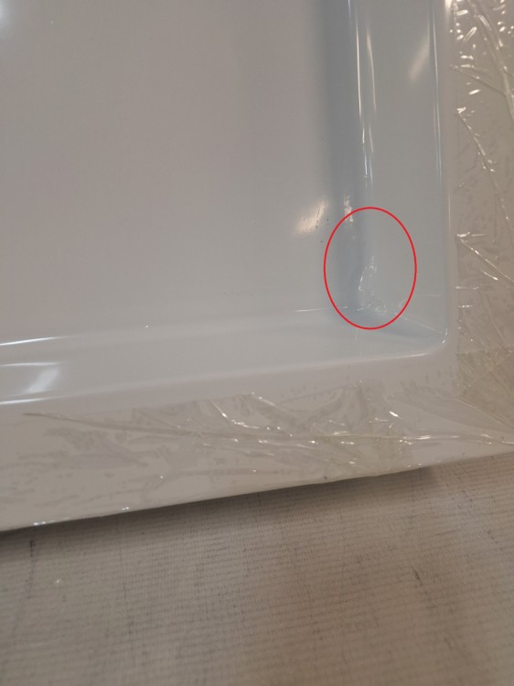 Wyprzedaż SCHEDPOL brodzik półokrągły 90 cm Wyrób II gatunek - IBS915
